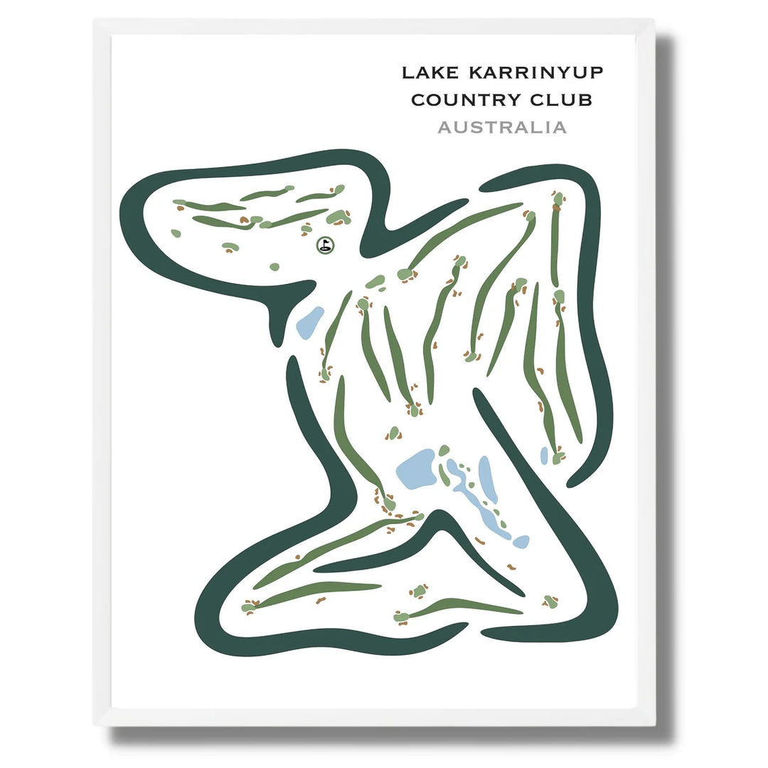 Lake Karrinyup Country Club, Australia - Printed Golf Courses - Golf Course Prints