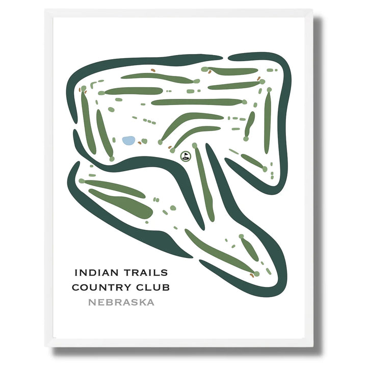 Indian Trails Country Club, Nebraska - Printed Golf Courses - Golf Course Prints