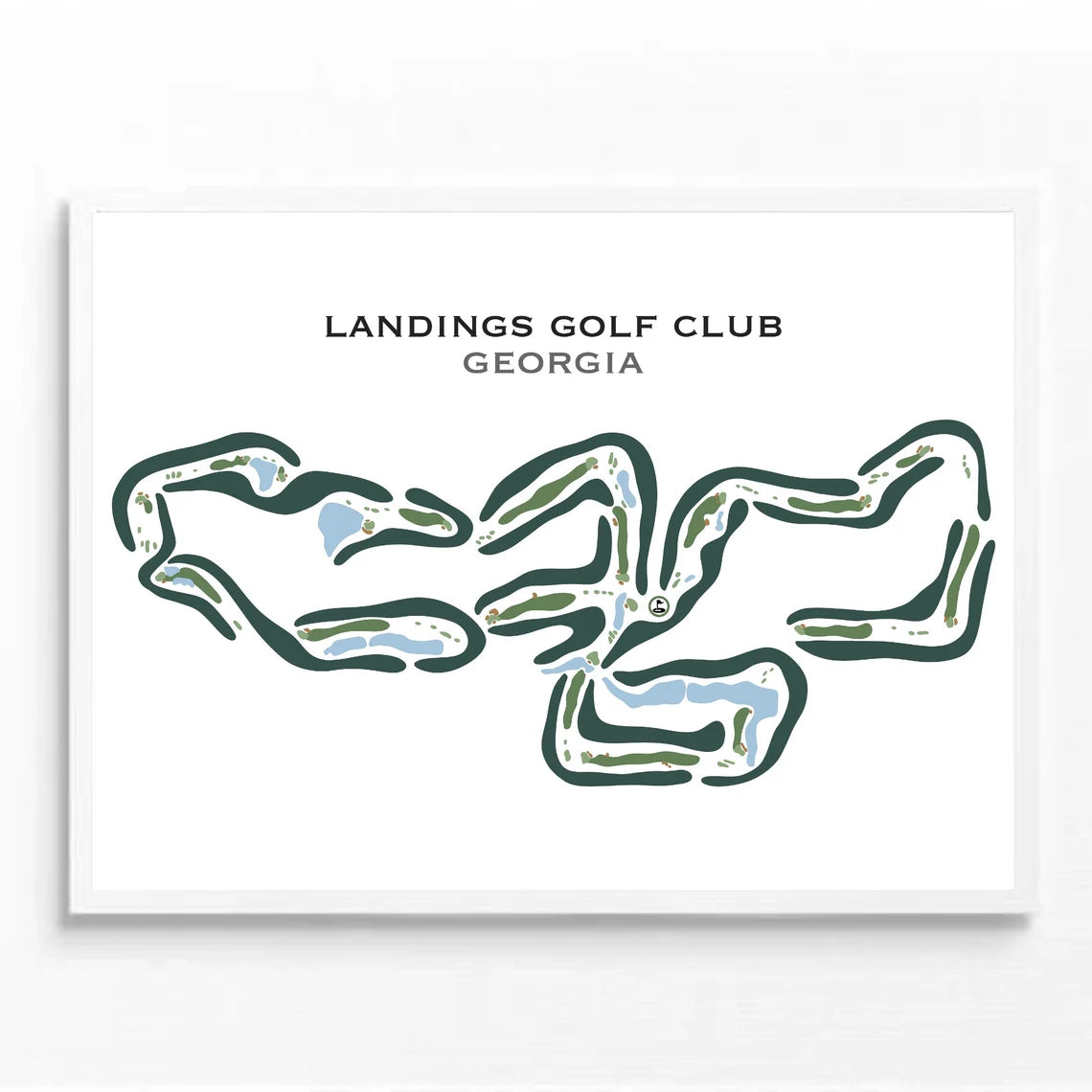 Shop Landings Golf Club, Georgia Printed Golf Courses Online