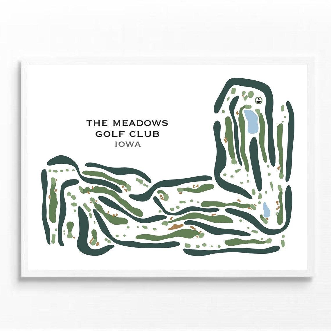 The Meadows Golf Club, Iowa Golf Course Maps and Prints Golf Course