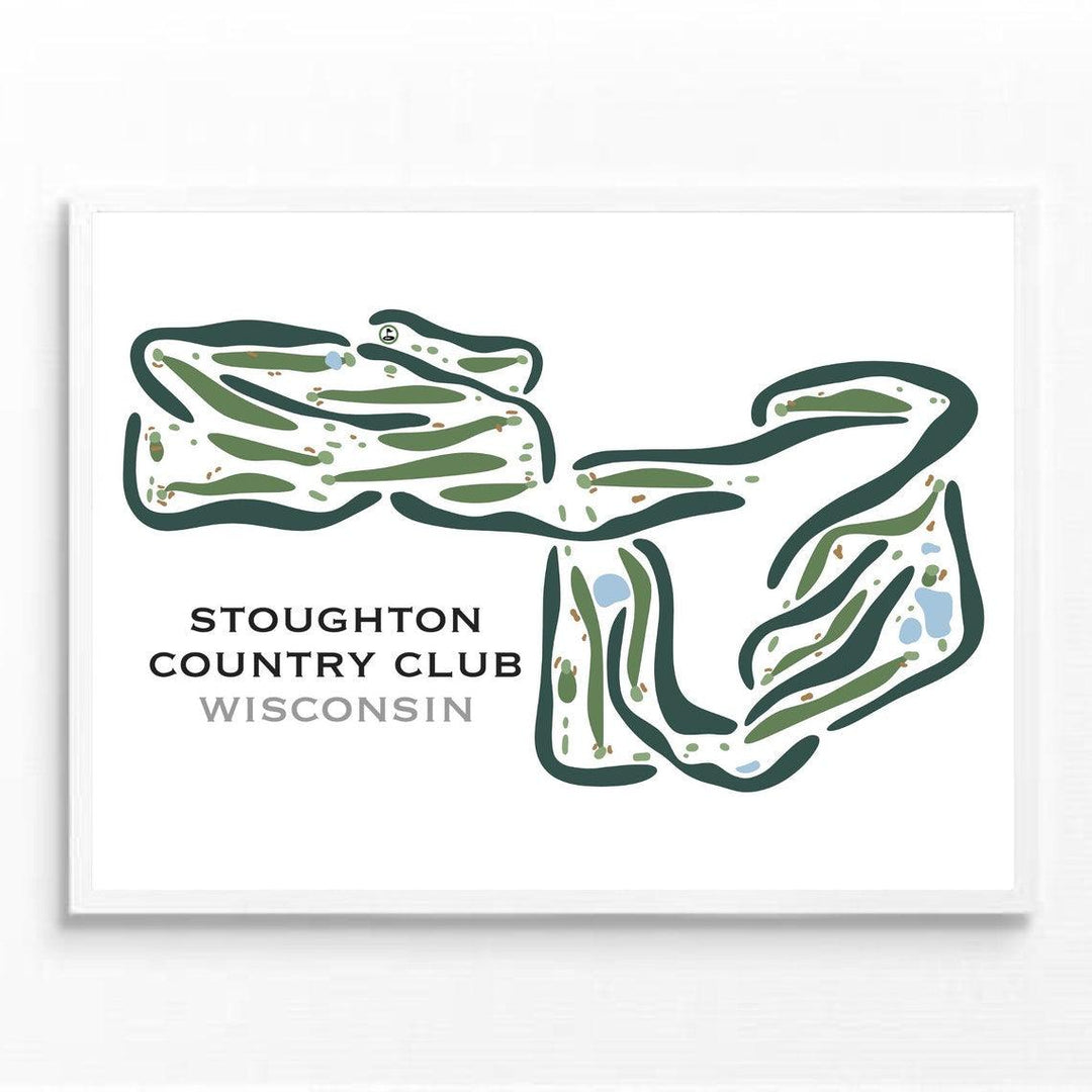 Stoughton Country Club, Wisconsin - Printed Golf Courses - Golf Course Prints