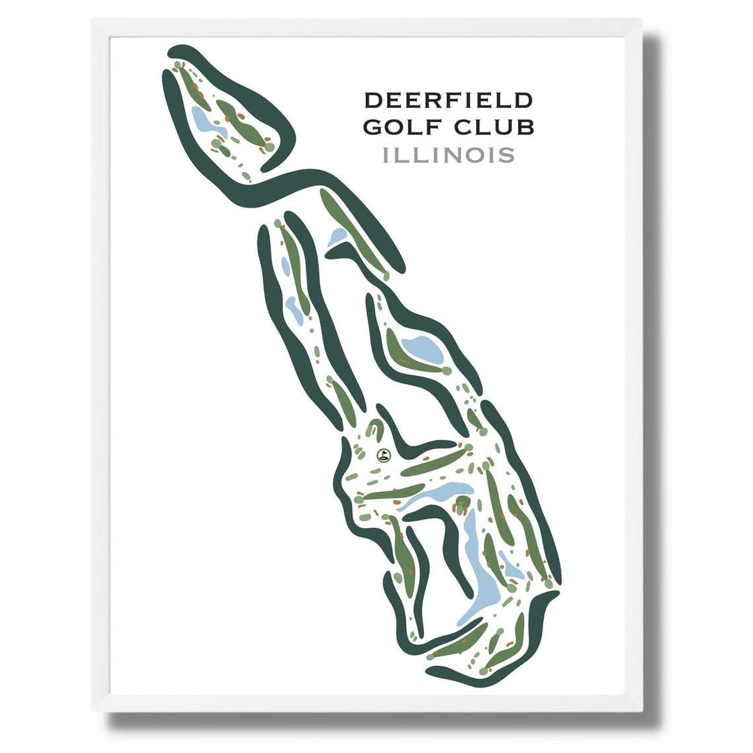 Deerfield Golf Club, Illinois - Printed Golf Courses - Golf Course Prints