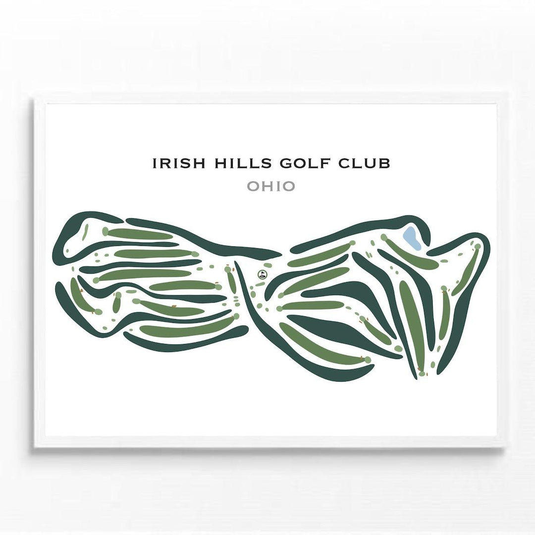 Irish Hills Golf Club, Ohio - Printed Golf Courses - Golf Course Prints