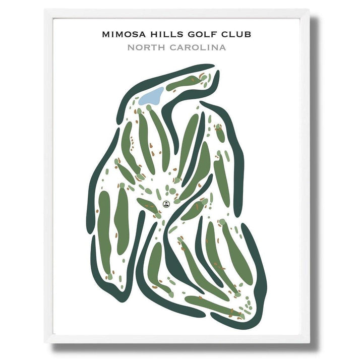 Mimosa Hills Golf Club, North Carolina - Printed Golf Courses - Golf Course Prints