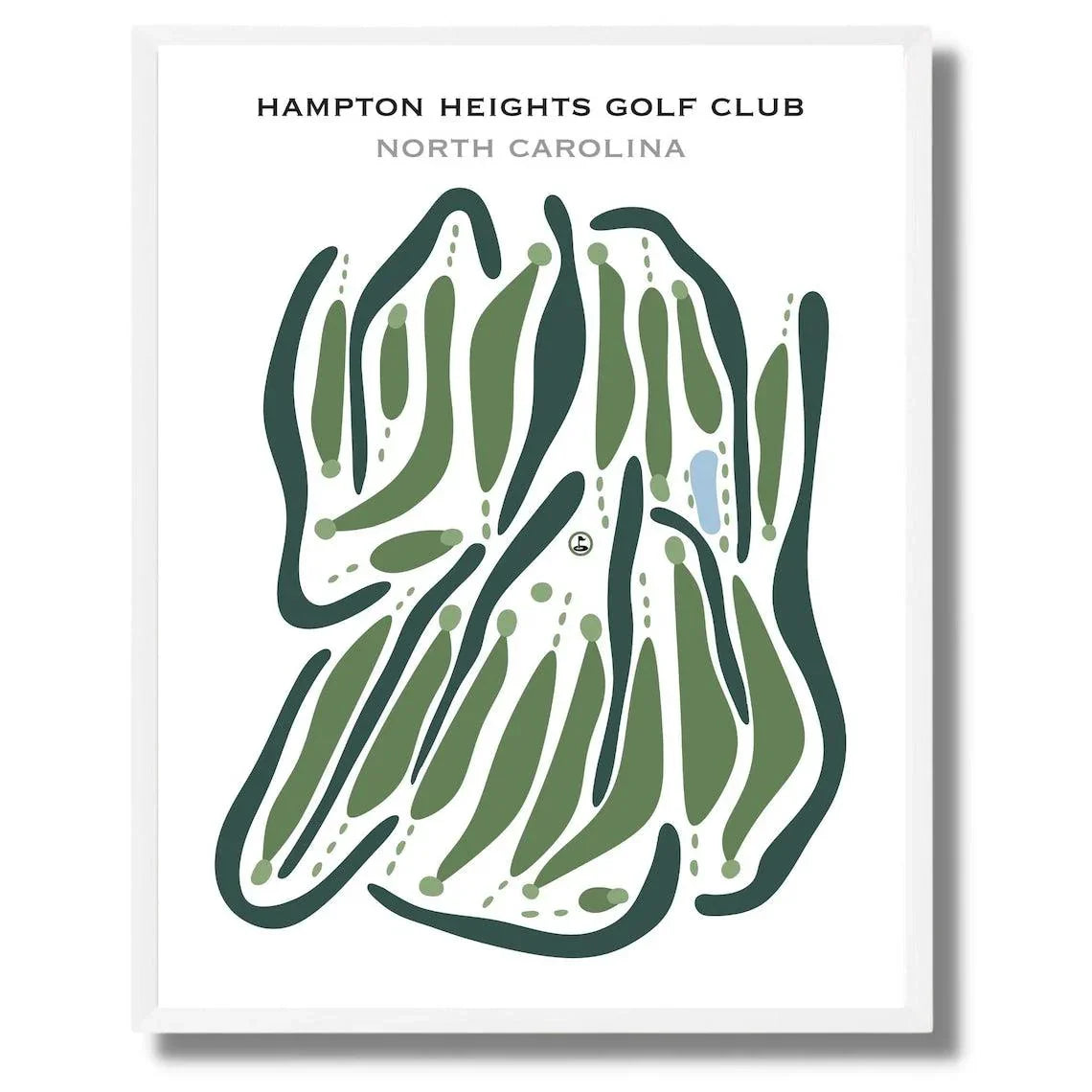 Hampton Heights Golf Club, North Carolina Printed Golf Courses Golf