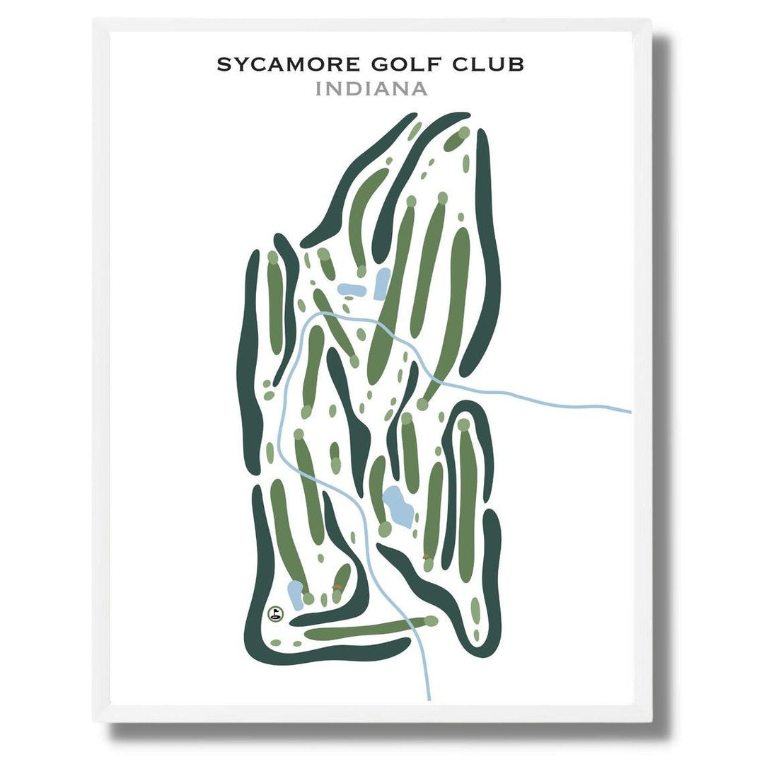 Sycamore Golf Club, Indiana - Printed Golf Courses - Golf Course Prints