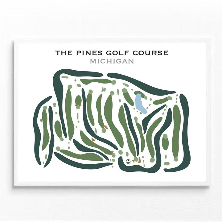 The Pines Golf Course, Michigan - Printed Golf Courses - Golf Course Prints