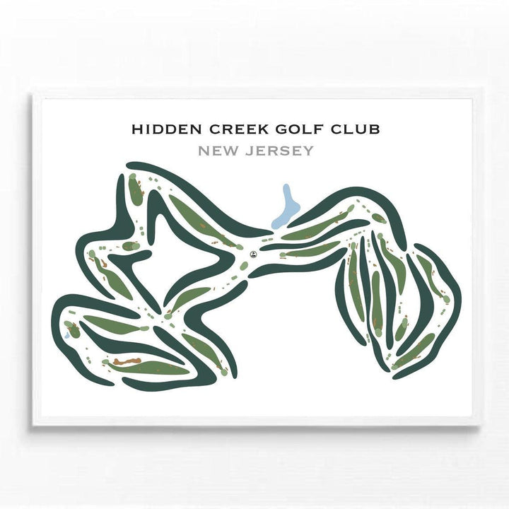 Hidden Creek Golf Club, New Jersey - Printed Golf Courses - Golf Course Prints
