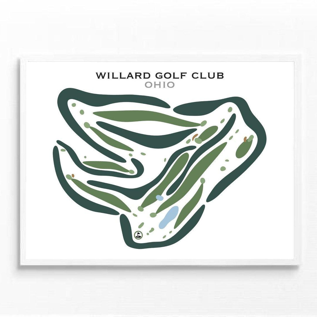 Willard Golf Club, Ohio - Printed Golf Courses - Golf Course Prints