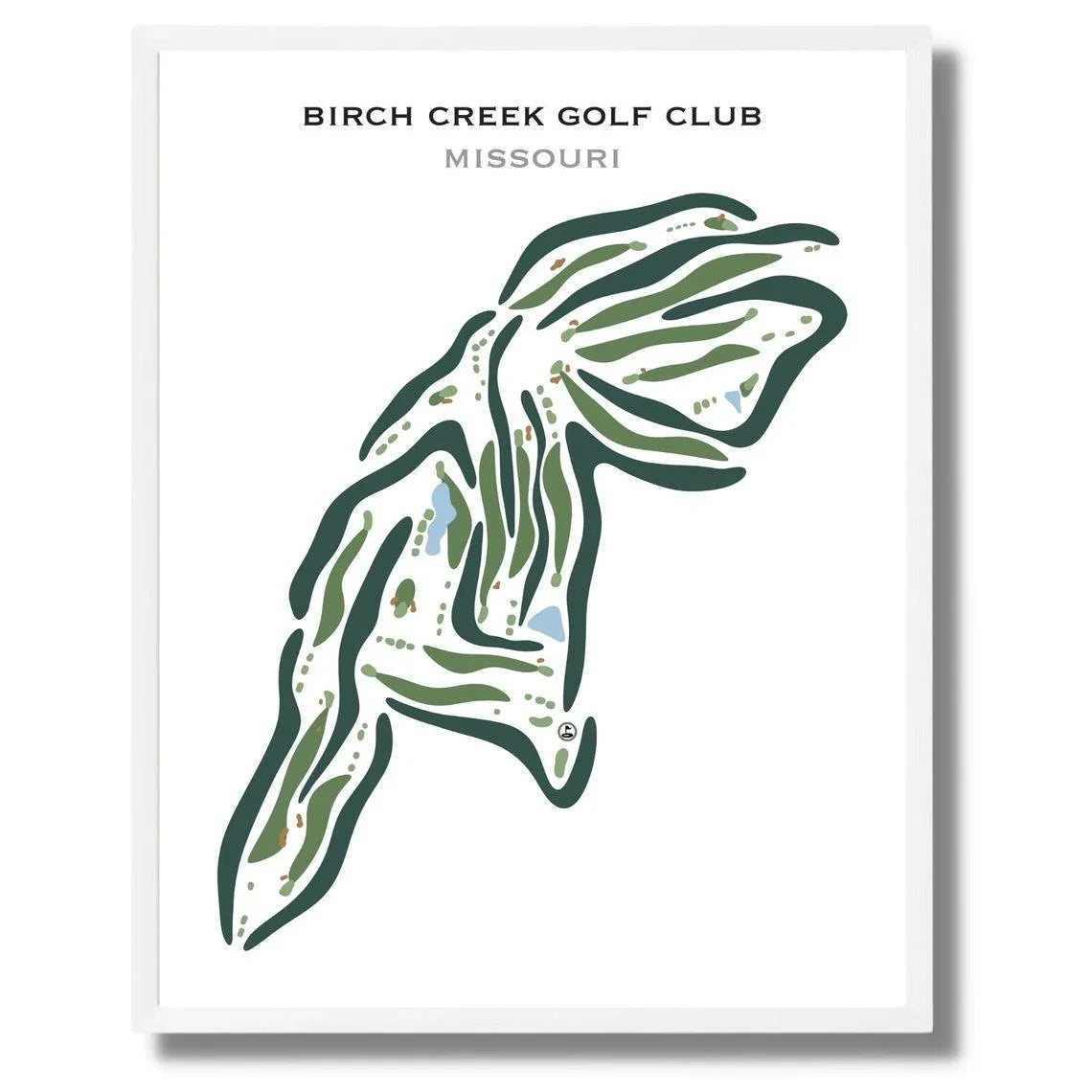 Order Printed Golf Courses Birch Creek Golf Club, Missouri Golf