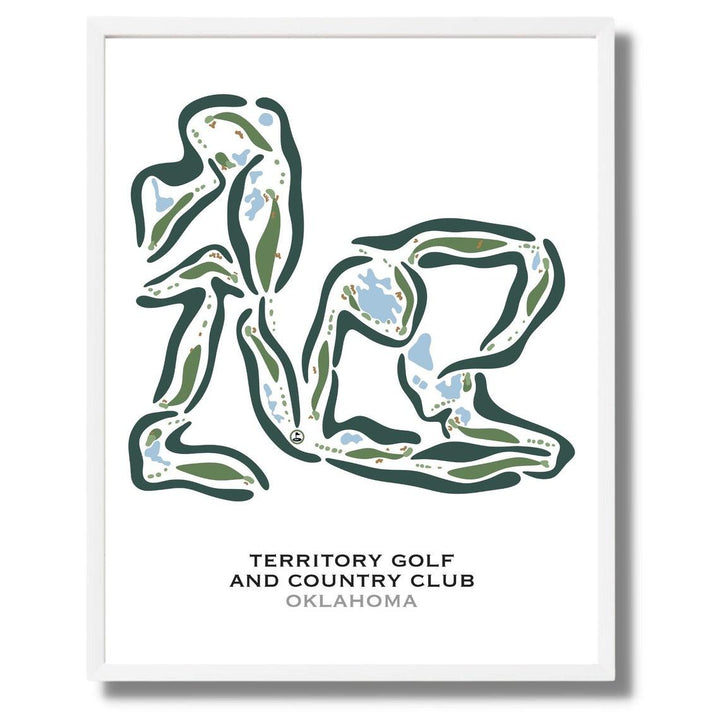 Territory Golf & Country Club, Oklahoma - Printed Golf Courses - Golf Course Prints