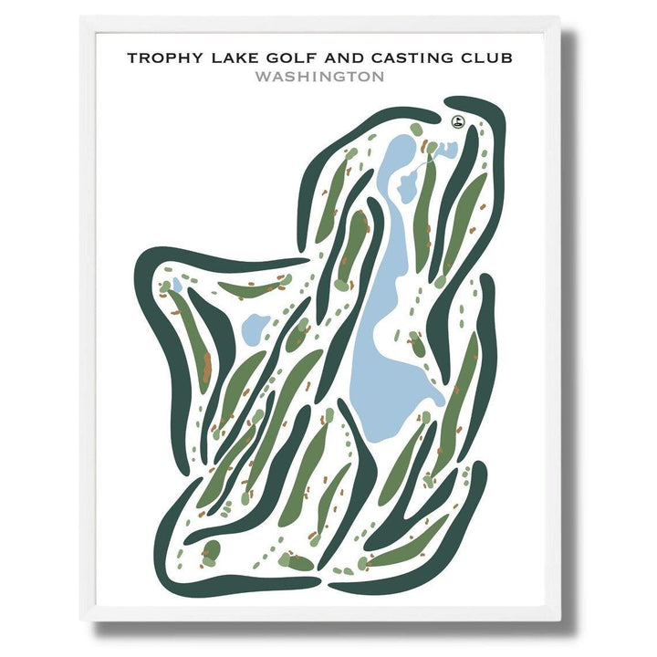 Trophy Lake Golf & Casting Club, Washington - Printed Golf Courses - Golf Course Prints