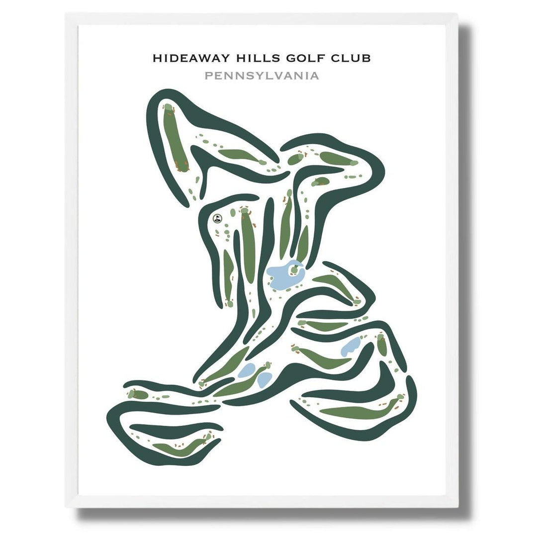 Hideaway Hills Golf Club, Pennsylvania - Printed Golf Courses - Golf Course Prints