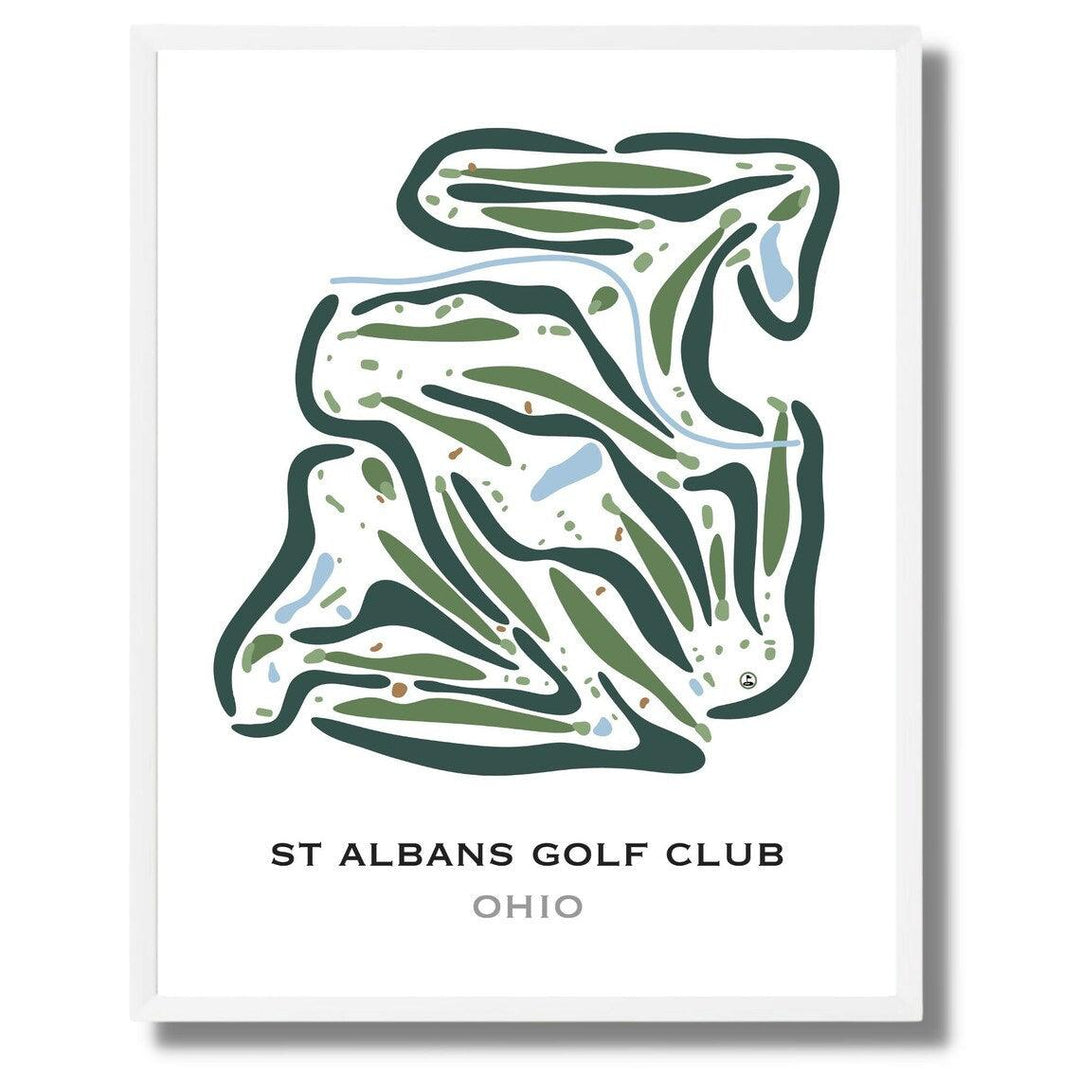 St. Albans Golf Club, Ohio - Printed Golf Courses - Golf Course Prints