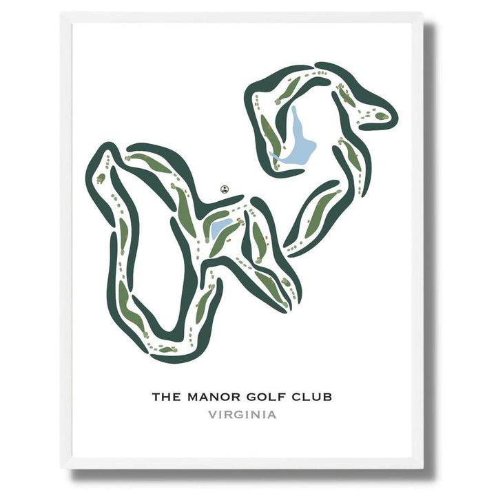 The Manor Golf Club, Virginia - Printed Golf Courses - Golf Course Prints