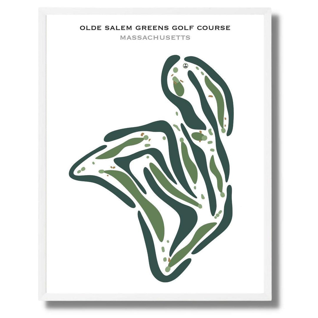 Olde Salem Greens Golf Course, Massachusetts - Printed Golf Courses - Golf Course Prints