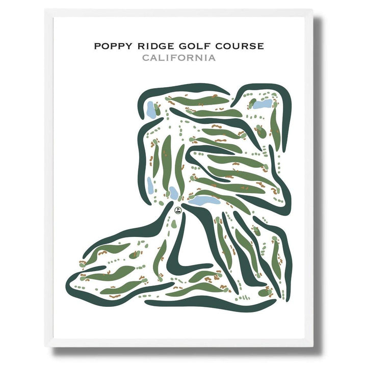 Poppy Ridge Golf Course, California - Printed Golf Courses - Golf Course Prints
