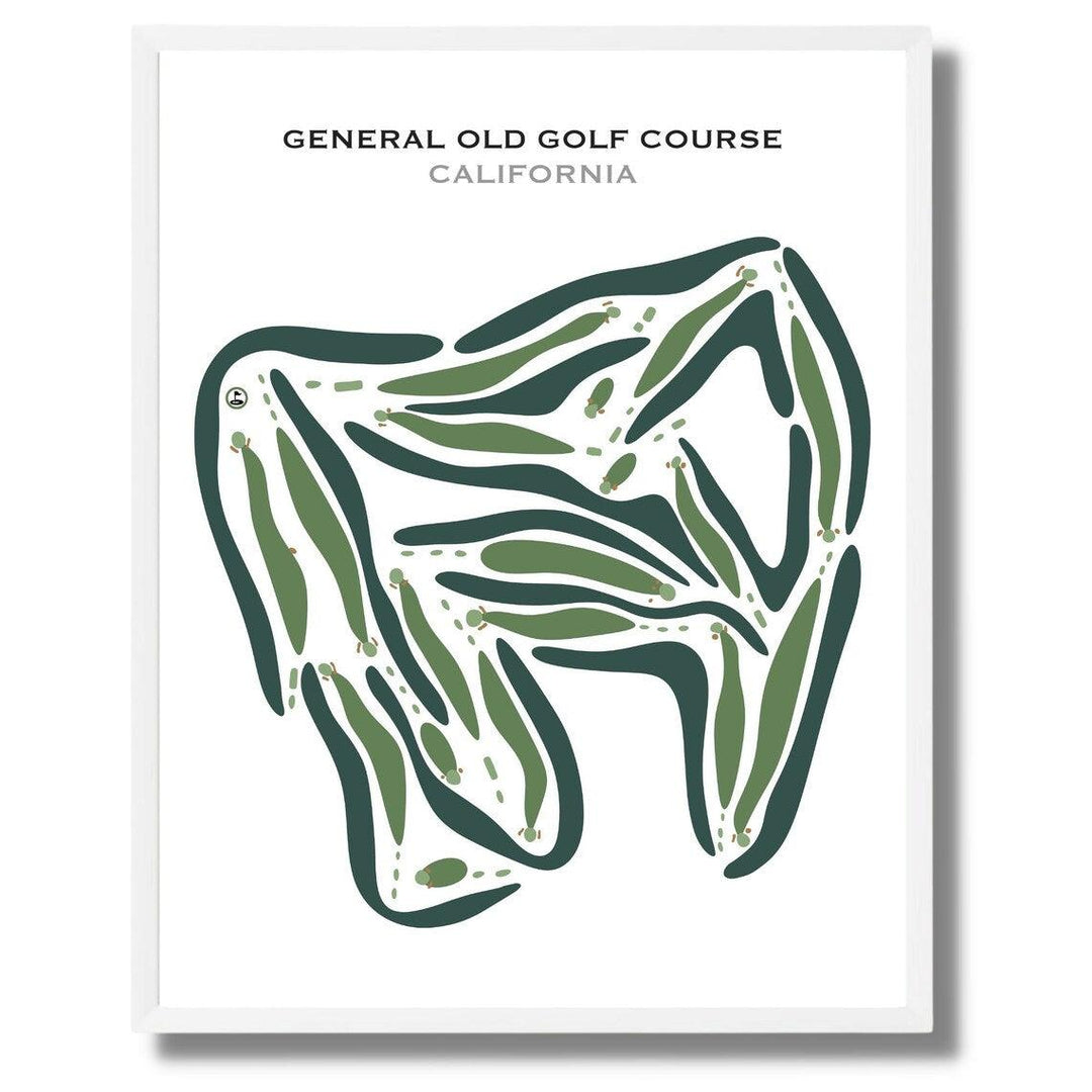 General Old Golf Course, California - Printed Golf Courses - Golf Course Prints