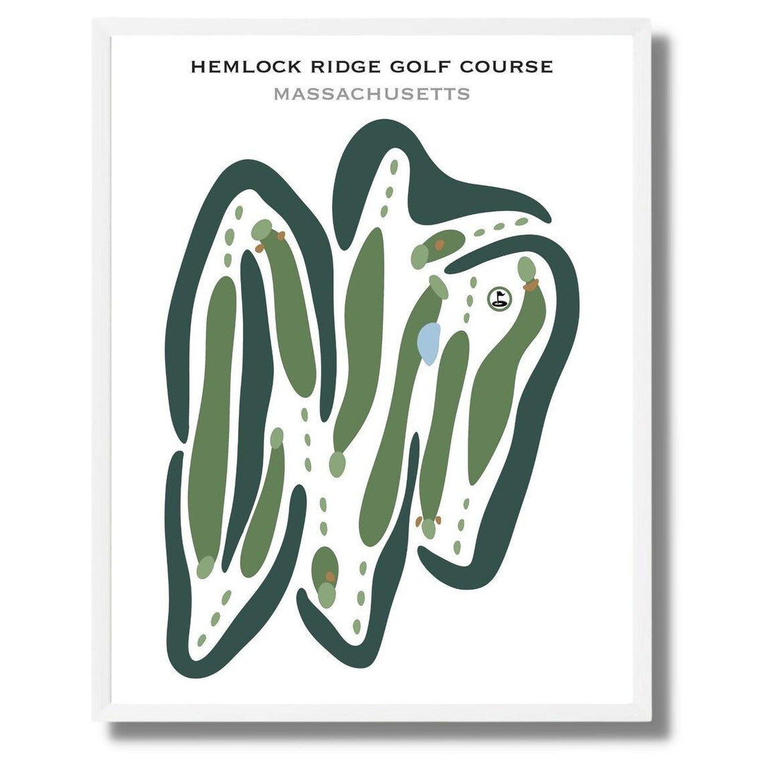 Hemlock Ridge Golf Course, Massachusetts - Printed Golf Courses - Golf Course Prints