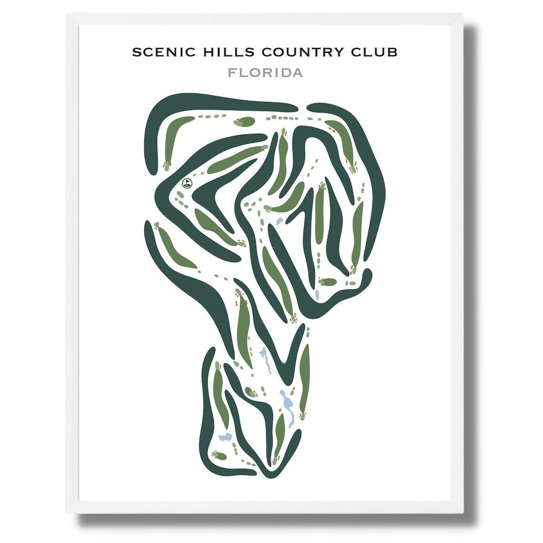Scenic Hills Country Club, Florida - Printed Golf Courses - Golf Course Prints