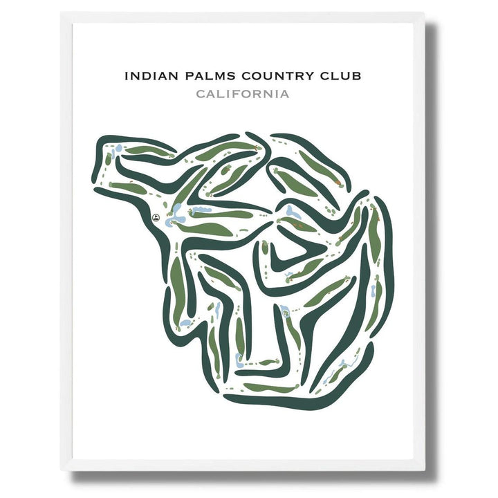 Indian Palms Country Club, California - Printed Golf Courses - Golf Course Prints