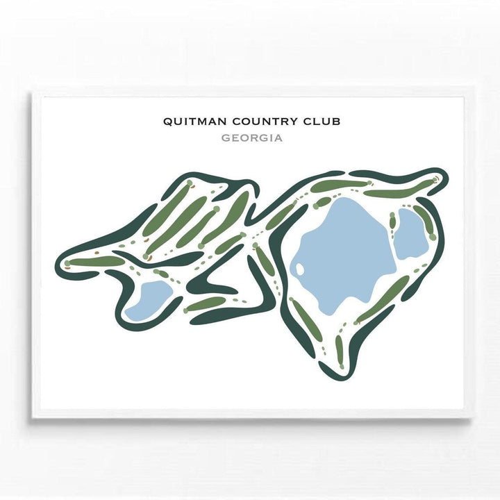 Quitman Country Club, Georgia - Printed Golf Courses - Golf Course Prints