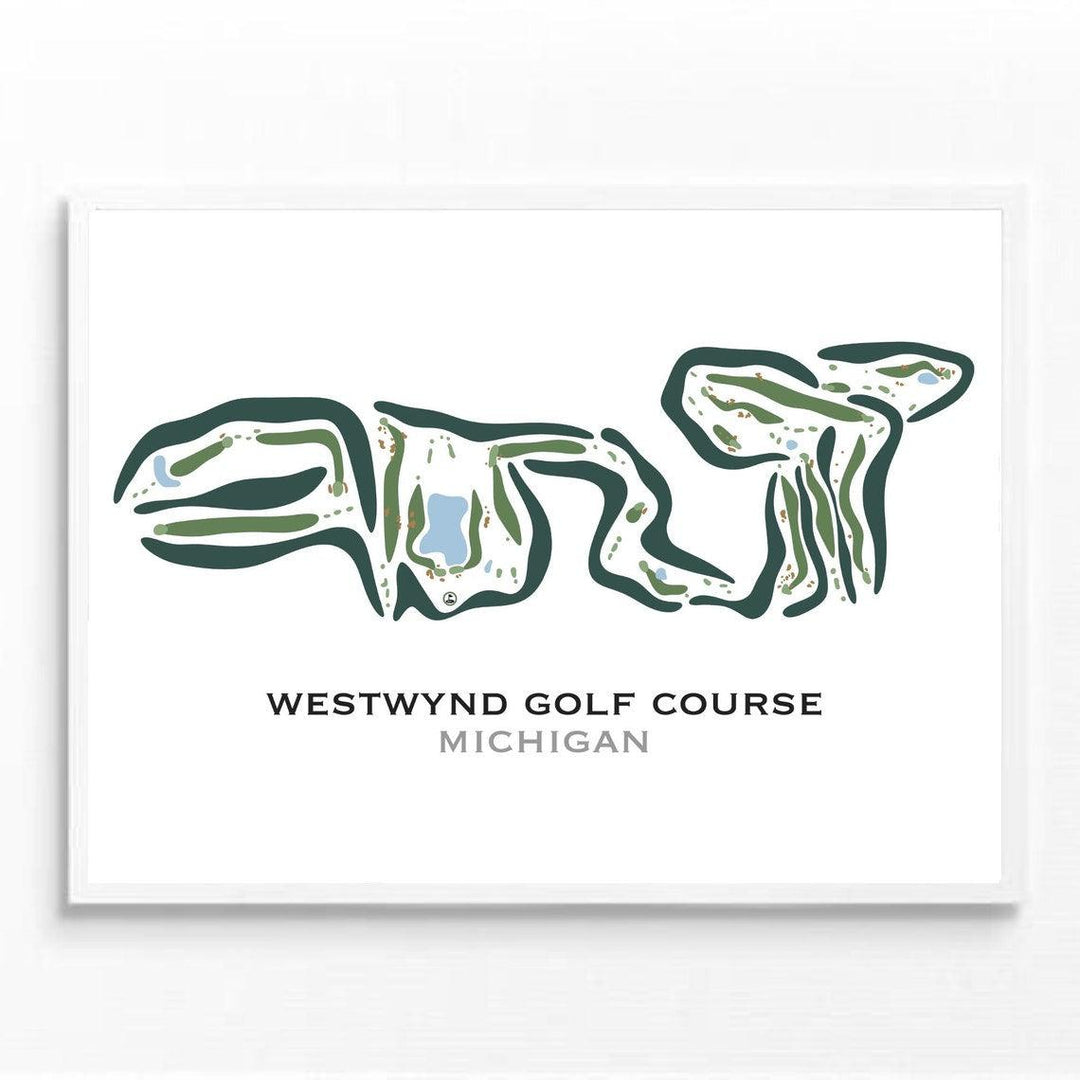 Westwynd Golf Course, Michigan - Printed Golf Courses - Golf Course Prints