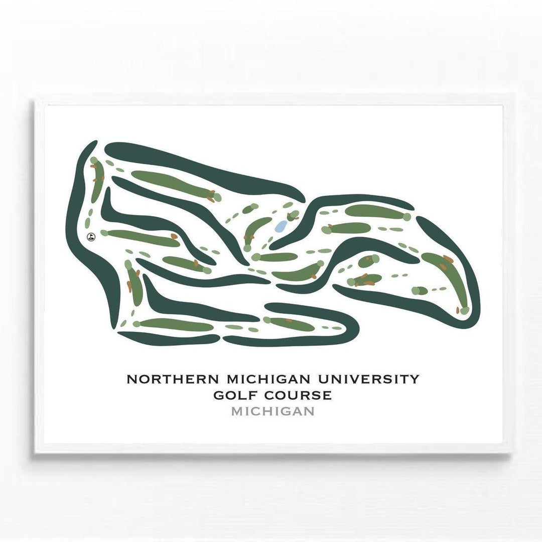 Northern Michigan University Golf Course, Michigan - Printed Golf Courses - Golf Course Prints