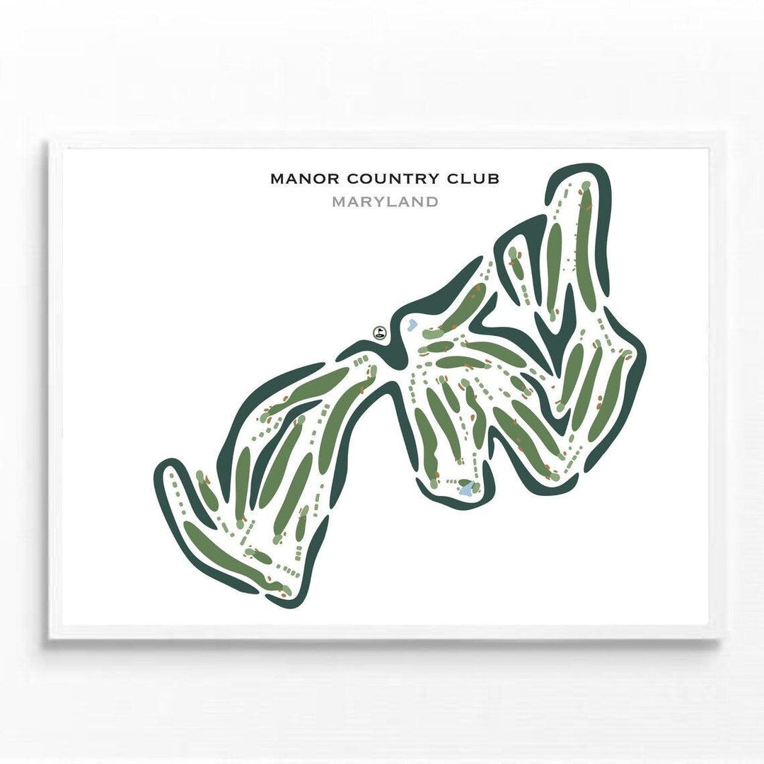 Manor Country Club, Maryland - Printed Golf Courses - Golf Course Prints