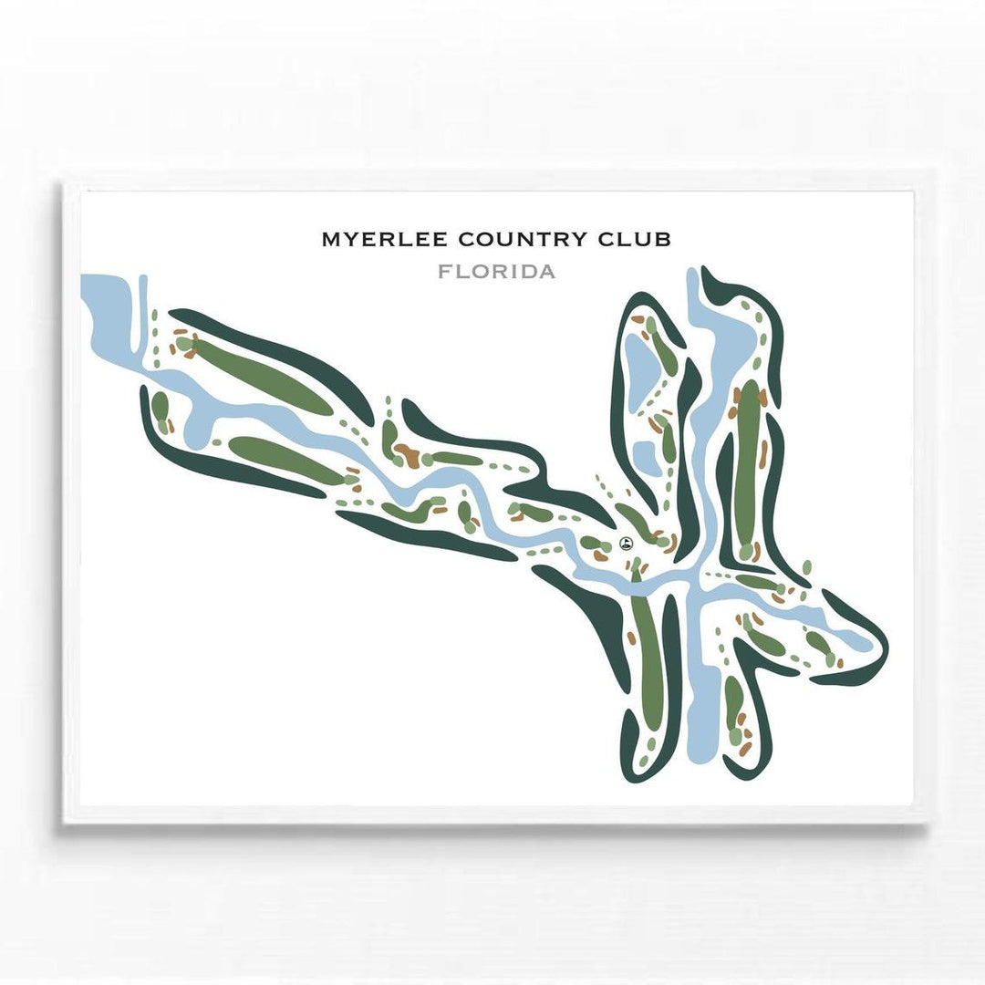 Myerlee Country Club, Florida - Printed Golf Courses - Golf Course Prints