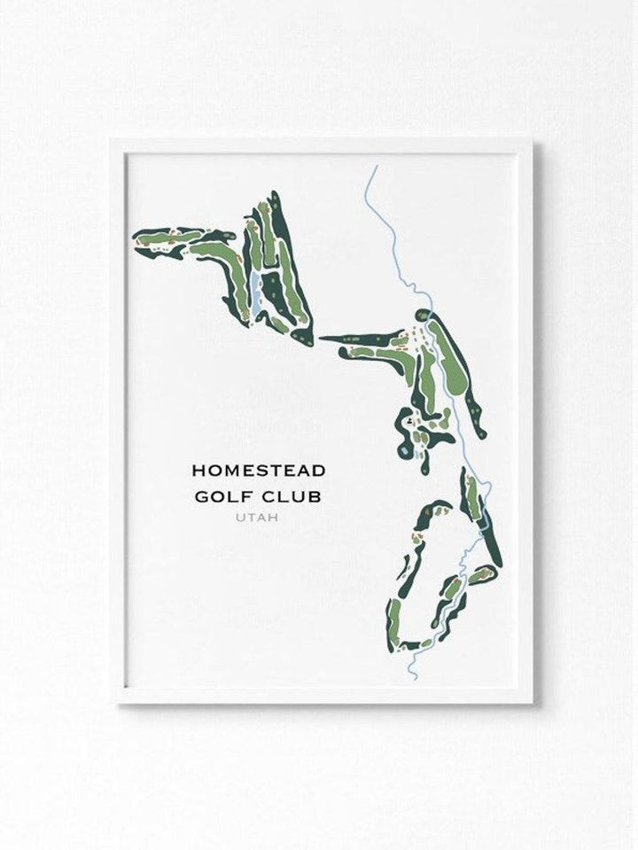 Homestead Golf Club, Utah - Printed Golf Courses - Golf Course Prints