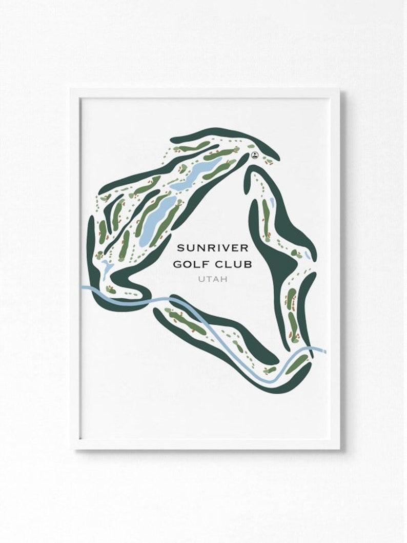 Sunriver Golf Club, St George Utah - Printed Golf Courses - Golf Course Prints