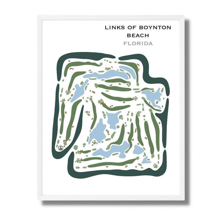 Links of Boynton Beach, Florida - Printed Golf Courses - Golf Course Prints