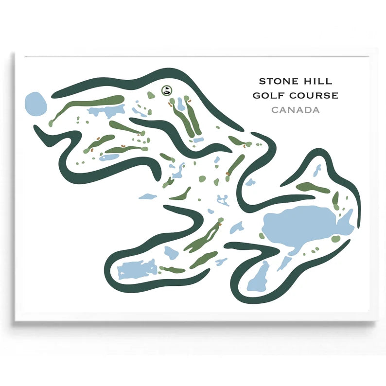 Stone Hill Golf Course, Canada  - Printed Golf Courses - Golf Course Prints