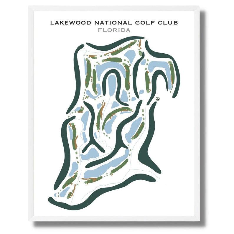 Lakewood National Golf Club, Florida - Printed Golf Courses - Golf Course Prints