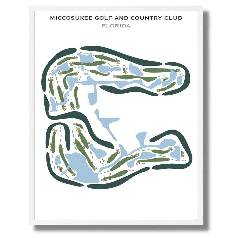 Miccosukee Golf & Country Club, Florida - Printed Golf Courses - Golf Course Prints