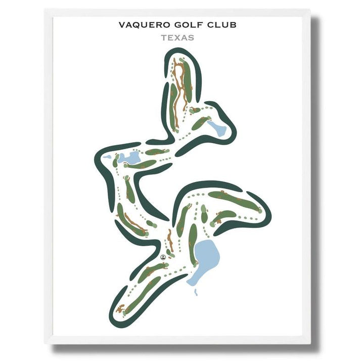 Vaquero Golf Club, Texas - Printed Golf Courses - Golf Course Prints