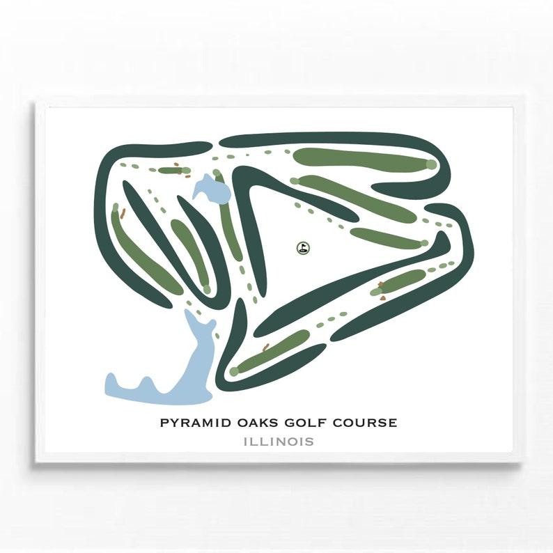 Pyramid Oaks Golf Course, Illinois - Printed Golf Courses - Golf Course Prints