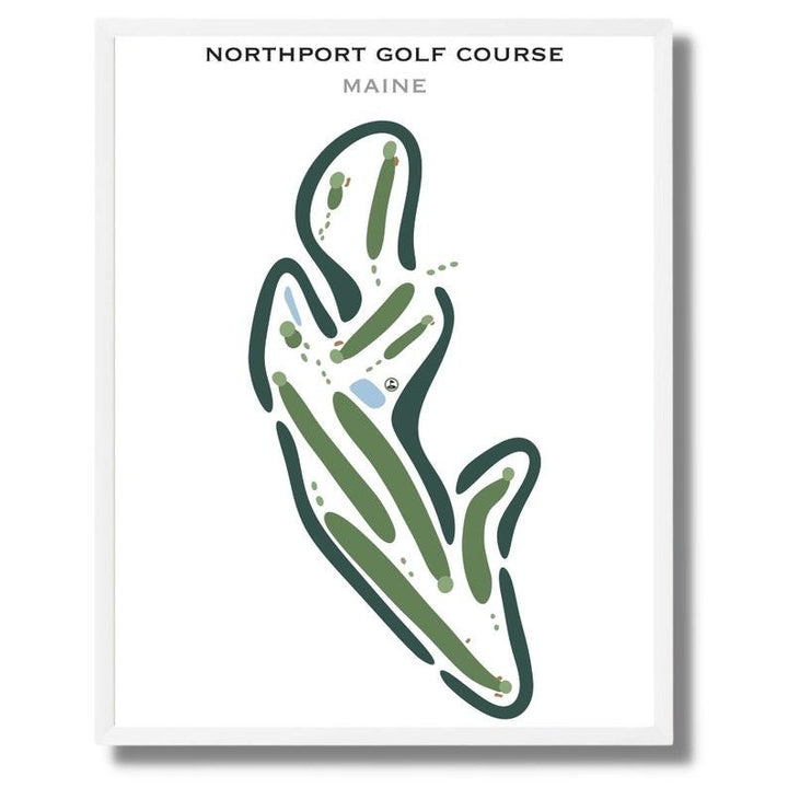 Northport Golf Course, Maine - Printed Golf Courses - Golf Course Prints