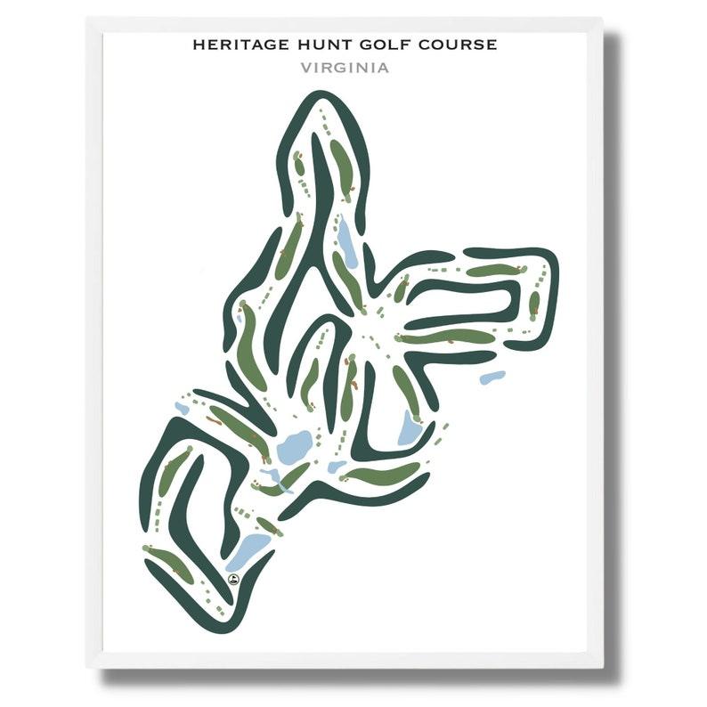 Heritage Hunt Golf Course, Virginia - Printed Golf Courses - Golf Course Prints