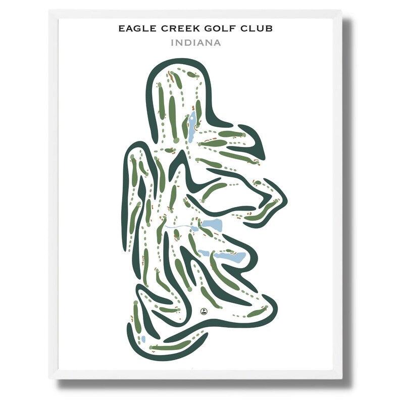 Eagle Creek Golf Club, Indiana - Printed Golf Course - Golf Course Prints
