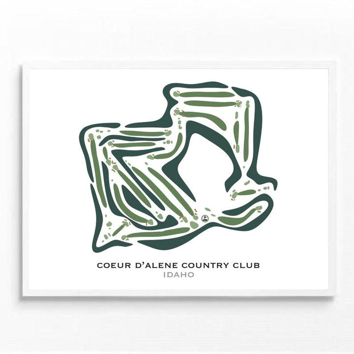 The Coeur d’Alene Country Club, Idaho - Printed Golf Courses - Golf Course Prints