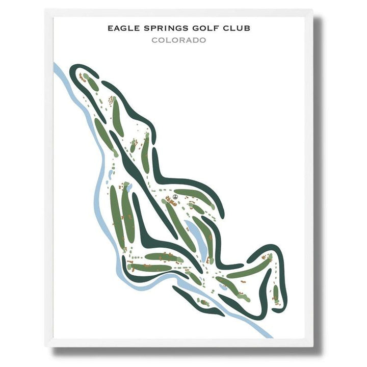 Eagle Springs Golf Club, Colorado - Printed Golf Courses - Golf Course Prints