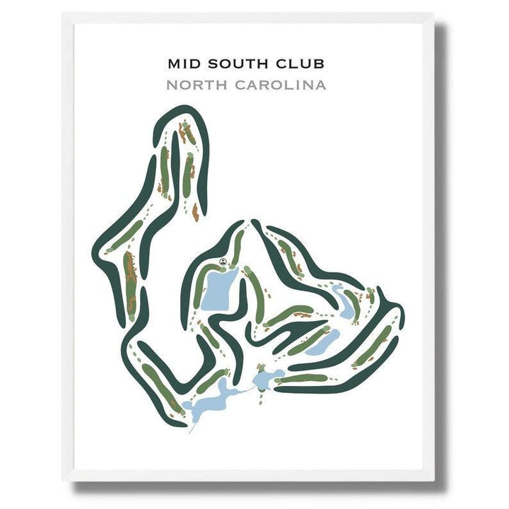 Mid South Club, North Carolina - Printed Golf Courses - Golf Course Prints