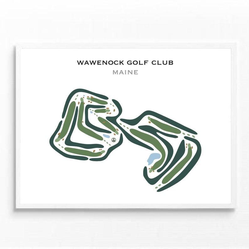 Wawenock Golf Club, Maine - Printed Golf Courses - Golf Course Prints