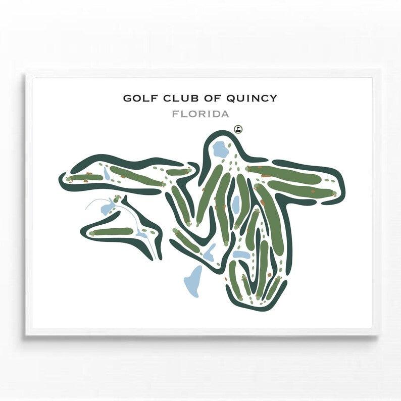 Golf Club of Quincy, Florida - Printed Golf Courses - Golf Course Prints