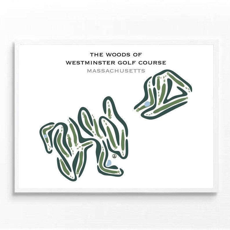 The Woods of Westminster Golf Course, Massachusetts - Printed Golf Courses - Golf Course Prints