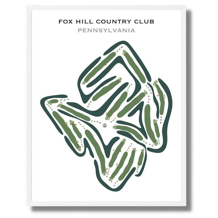 Fox Hill Country Club, Pennsylvania - Printed Golf Courses - Golf Course Prints