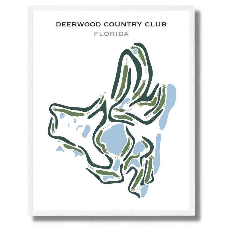 Deerwood Country Club, Florida - Printed Golf Courses - Golf Course Prints