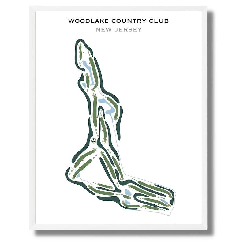 Woodlake Country Club, New Jersey - Printed Golf Courses - Golf Course Prints